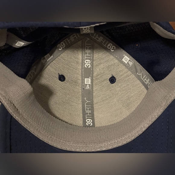 Seattle Seahawks Hat Cap New Era 59Fifty Blue Green Honeycomb SZ M/L NEW - Picture 13 of 13